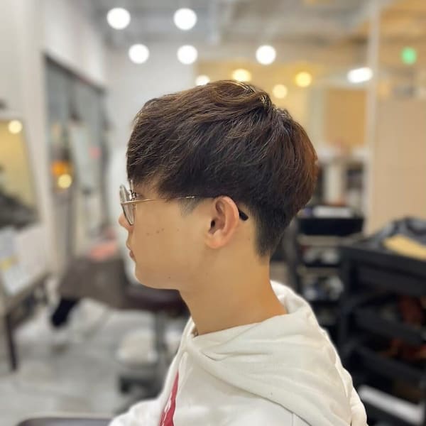 MEN'SHAIRアッシュブラックカルマパーママッシュ