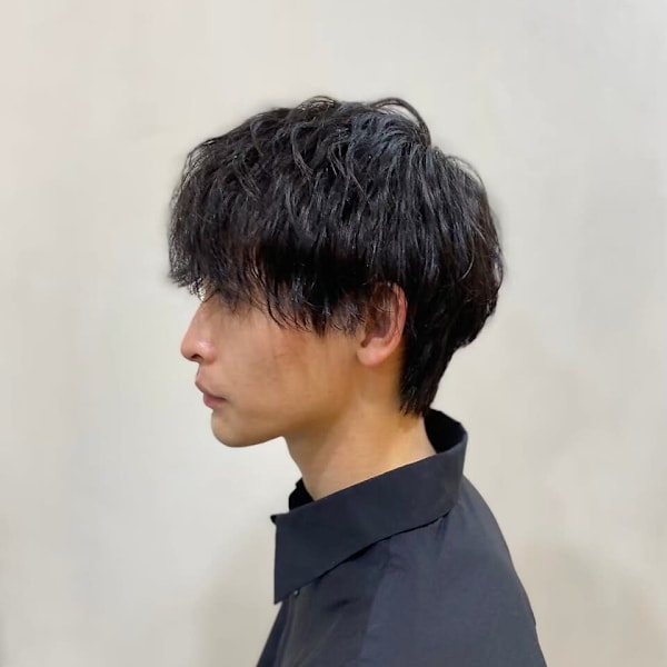 MEN’S HARE アッシュブラックカルマパーマ