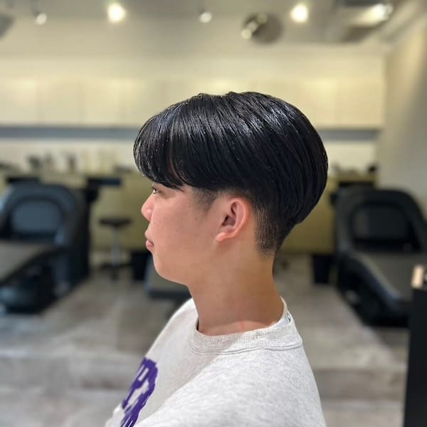 MEN'SHAIRアッシュブラックカルマパーマ