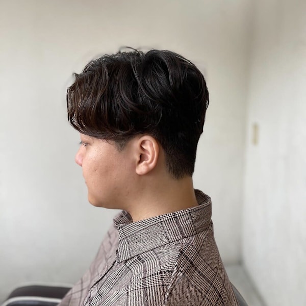 MEN’S HARE アッシュブラックカルマパーマ