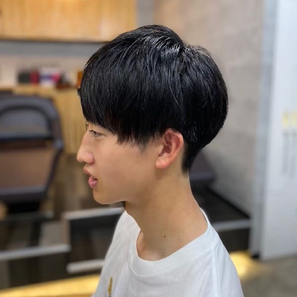 MEN'SHAIRアッシュブラックカルマパーマ