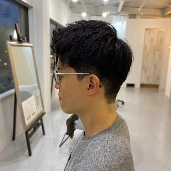 MEN’S HARE アッシュブラックカルマパーマ