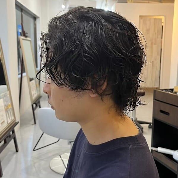 MEN’S HAREアッシュブラックカルマパーマ