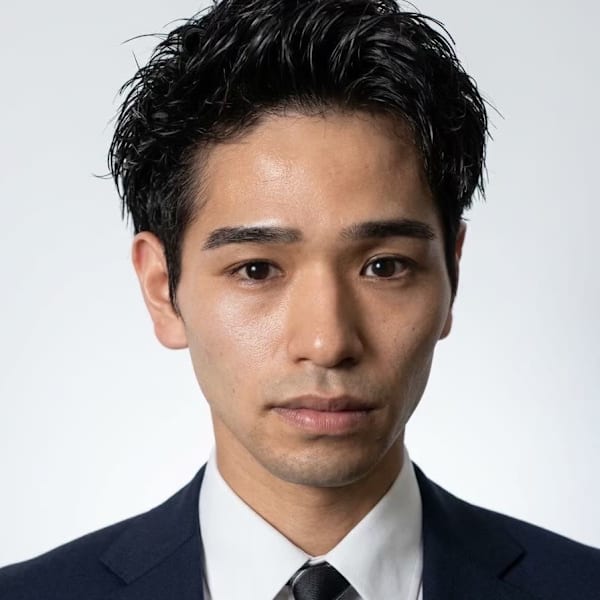 大宮メンズビジネスアップバングショート黒髪社会人ヘア