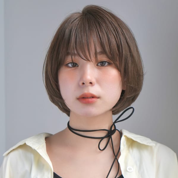 レイヤーショート・ボブ/前髪あり/絶壁解消/20代/30代