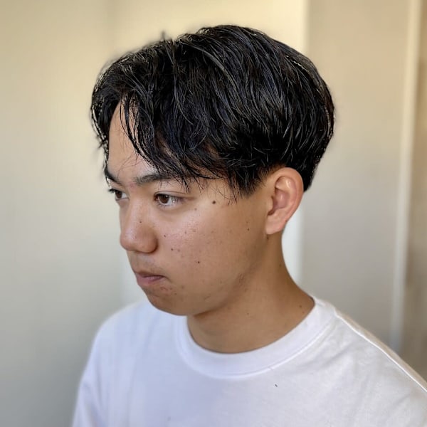 20代30代40代◎流行スーツ短髪ツーブロ刈り上げショートヘ
