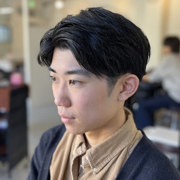20代30代40代◎流行スーツ短髪ツーブロ刈り上げマッシュヘ