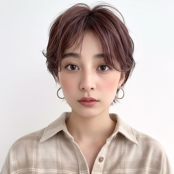 小顔◎ショートウルフ×くびれショート30代40代垢抜けp3