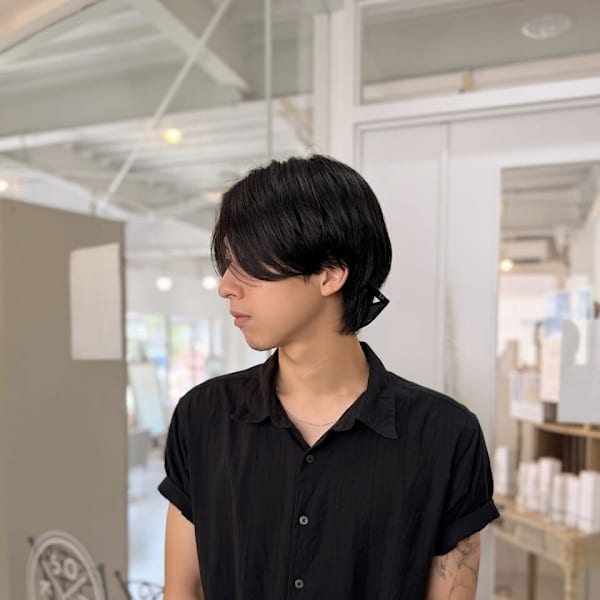 メンズセンターパートウルフ/高田馬場/新宿/代々木/新大久保