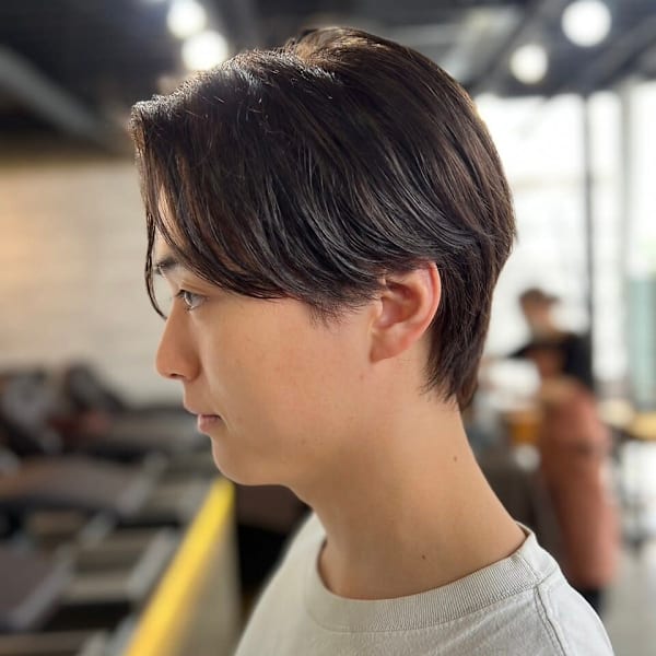 センターパートセンター分けニュアンスパーマ/高田馬場/新宿