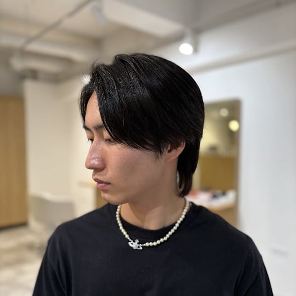 メンズ 20代30代40代◎似合わせカットウルフブルーブラッ