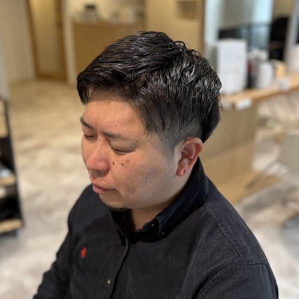 メンズ 20代30代40代◎似合わせカット2ブロックブルーブ