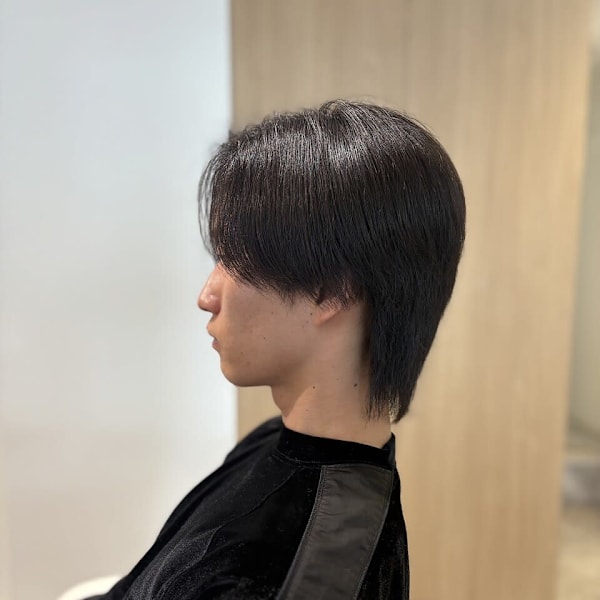 20代30代40代◎似合わせカットメンズウルフブルーブラック