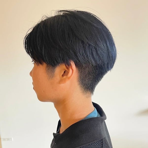 【soy-kufu】MEN'S HAIRネイビーマッシュショ