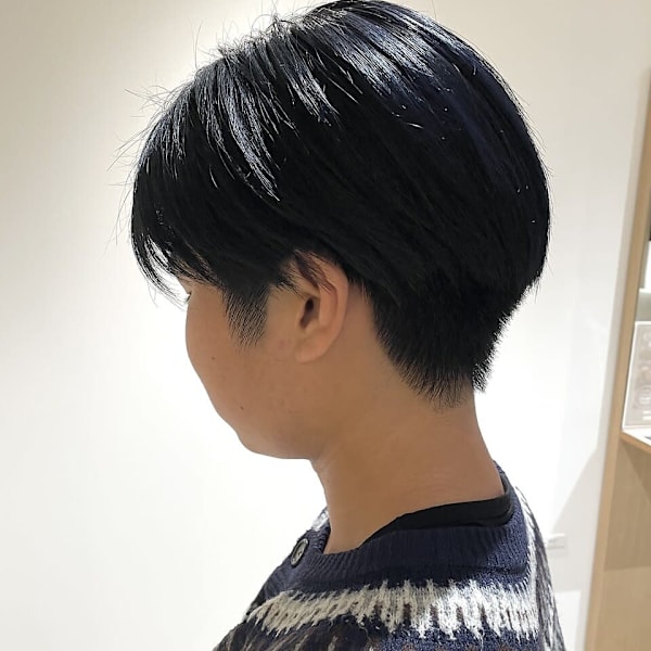 【soy-kufu】MEN'S HAIRネイビーアッシュブラ