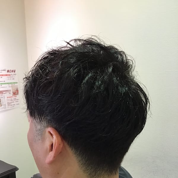 残パーマをいかして
