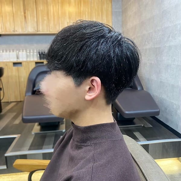 20代30代40代◎ツーブロックマッシュ韓国マッシュブルーブ