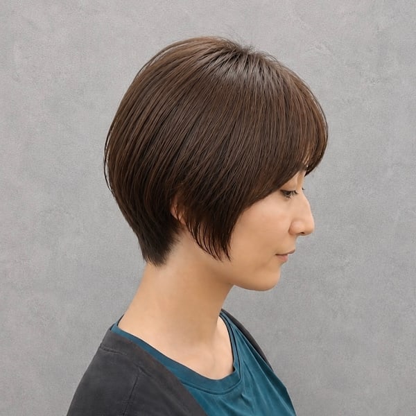 【横顔美人】上品&ナチュラルな丸みショート