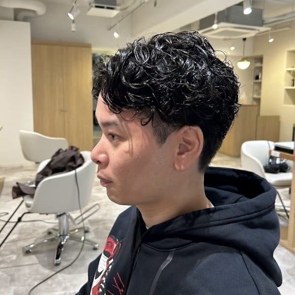 メンズ 20代30代40代◎似合わせニュアンスパーマブルーブ