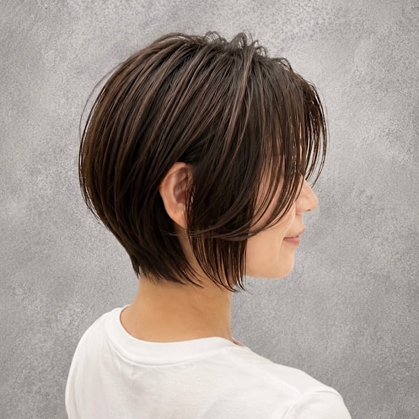 横顔美人☆大人のくびれショート
