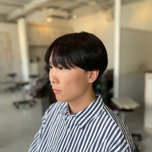 20代30代40代◎MENS’HAIR韓国マッシュブルーブラ