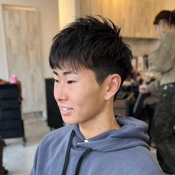 20代30代40代◎似合わせカットブルーブラックスパイキーシ