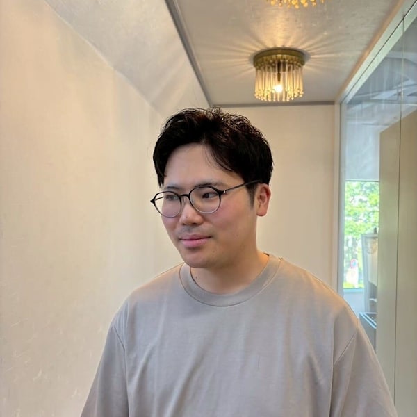 20代30代40代◎似合わせブルーブラック刈り上げセンターパ