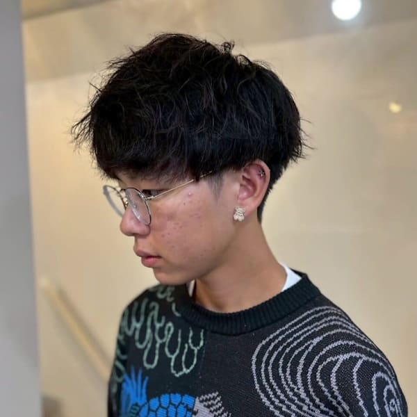 20代30代40代◎似合わせカットブルーブラックサーフカール