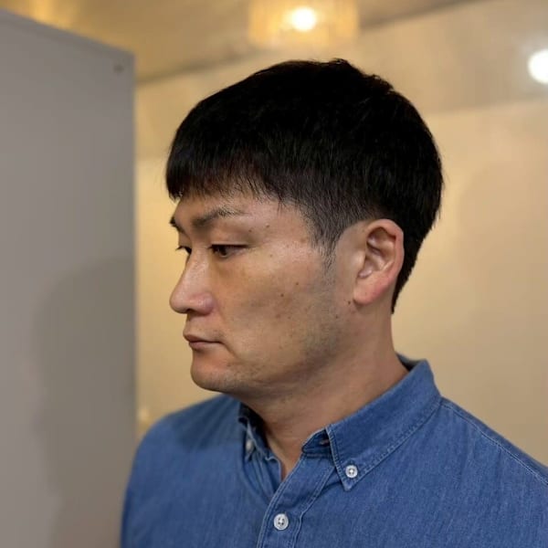 20代30代40代◎似合わせカットブルーブラック刈り上げショ