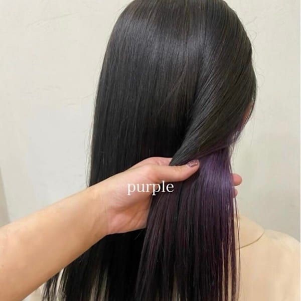 20代30代◎パープルハイトーンカラー/四条大宮/烏丸/京都