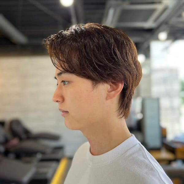 【soy-kufu】MEN'S HAIR束感マッシュパーマベ