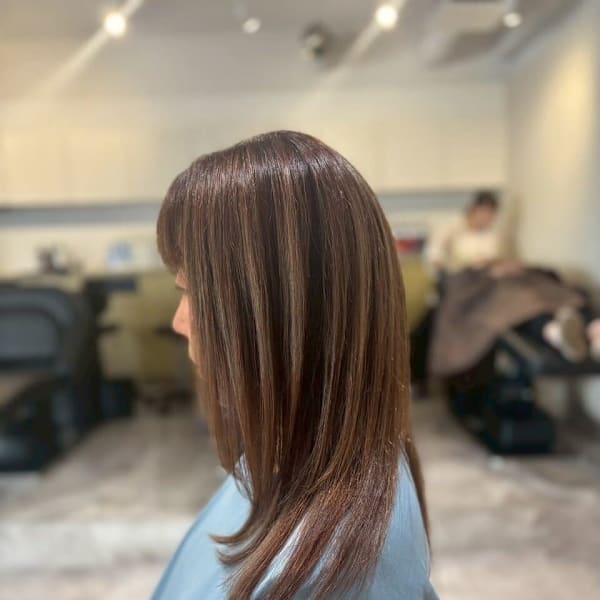 20代30代40代◎白髪ぼかしハイライト×似合わせカット