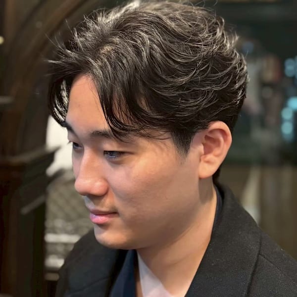 大宮メンズセンターパートニュアンスパーマ大人ビジネス