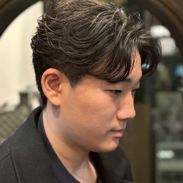 大宮メンズセンターパートニュアンスパーマ大人ビジネス