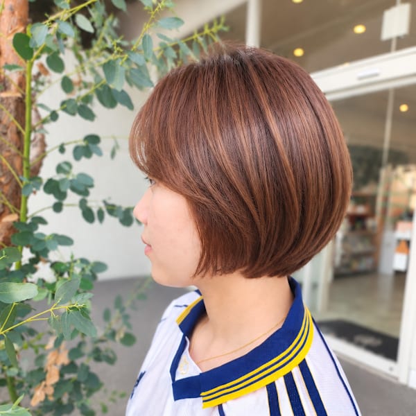 【藤枝】後ろ姿まで美しい、艶ショートボブ