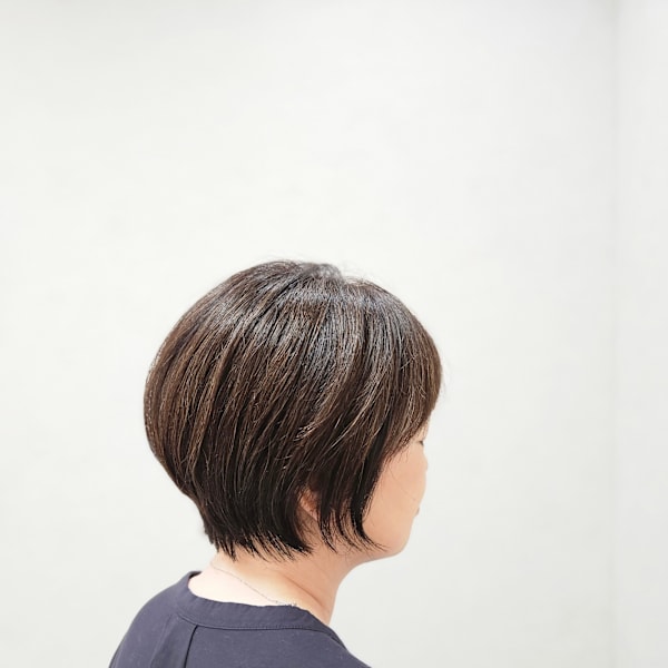 毛量が多くてまとまらない方に◎やわらかい大人ショート