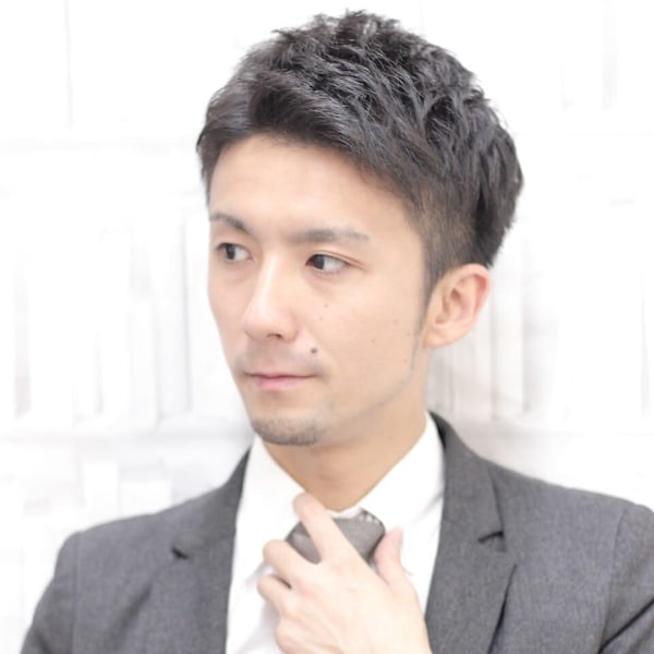 【池袋メンズカット】ビジネスアップバングショート