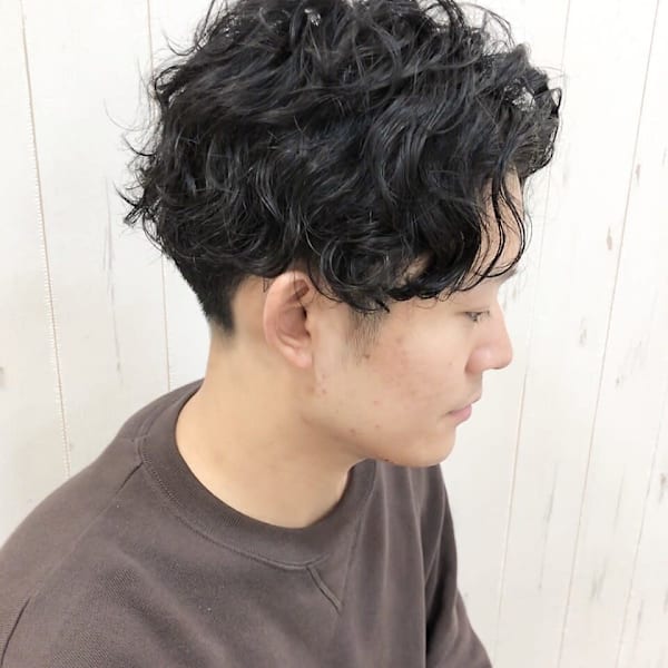 【池袋メンズパーマ】前下がりスパイラルパーマ