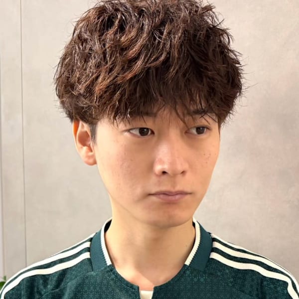 ニュアンスパーマフェザーパーマ 刈り上げ ツーブロック 福山
