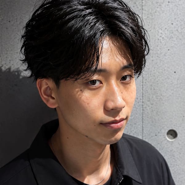 メンズ・毛流れセンターパート　滋賀・草津♯128