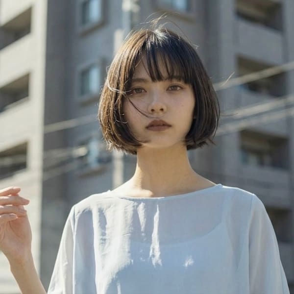 髪質改善|艶髪コンパクトボブ×ダークブラウン