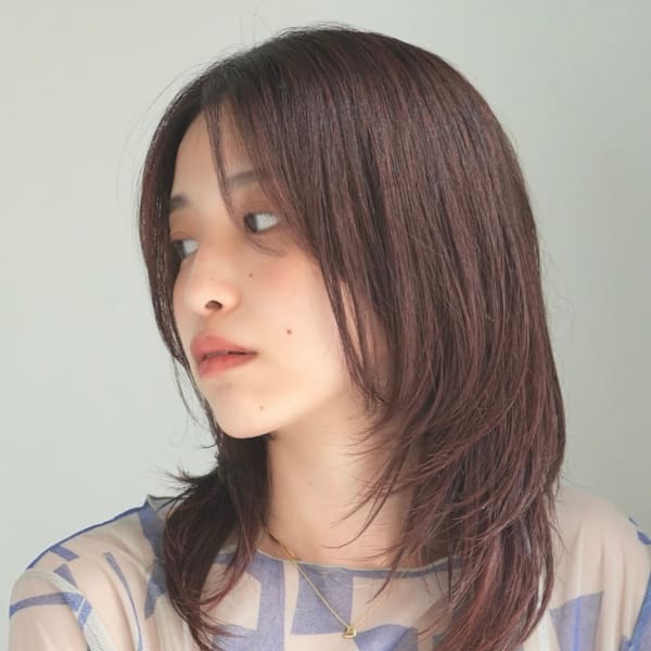 ミディアムレイヤー/顔まわりレイヤー/20代/30代|INCEPTION GINZA 銀座