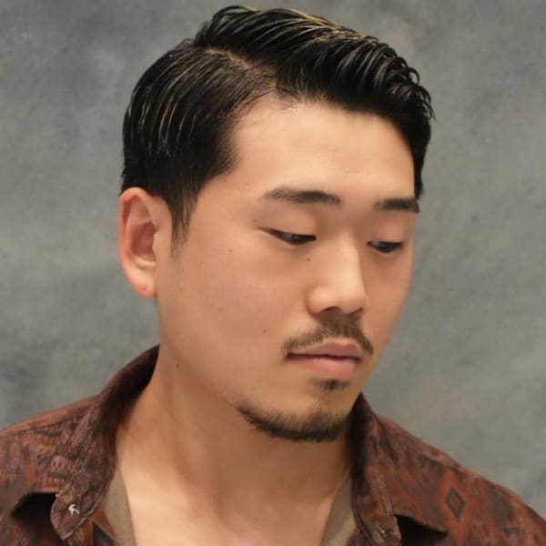大宮ハイライト七三オールバック