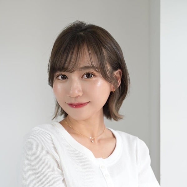 大人可愛い◎似合わせカットイメチェンフルバングボブ