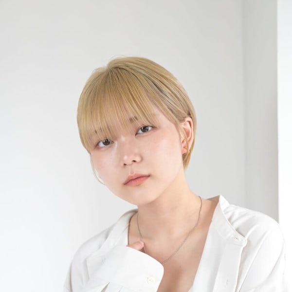 大人可愛い◎似合わせカットイメチェンフルバングショート