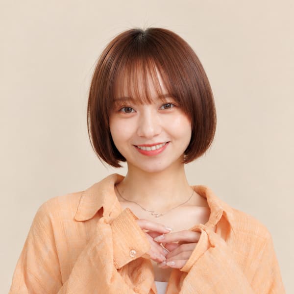 前髪あり　ボブ　内巻きボブ