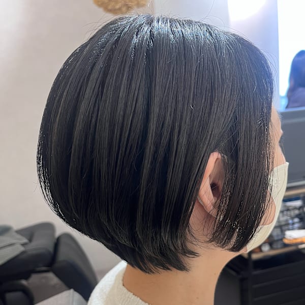30代40代に似合う大人のショートボブ/襟足スッキリ