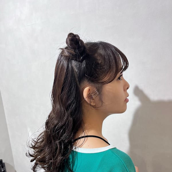 韓国風ツインお団子/大人可愛いヘアアレンジ