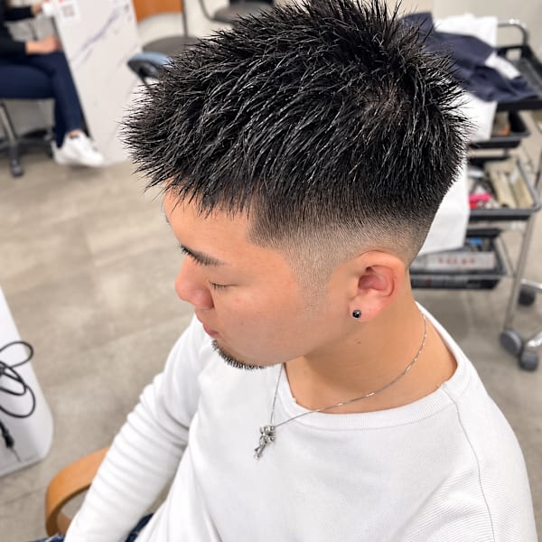 スパイキーショート×フェード
