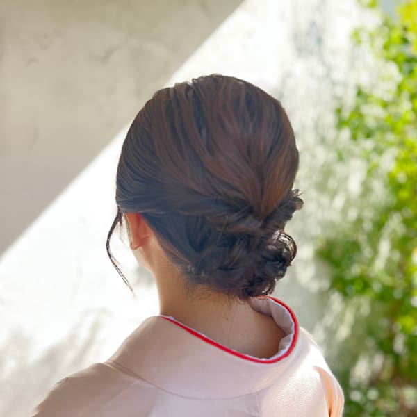 七五三お参り　ママのヘアアレンジ